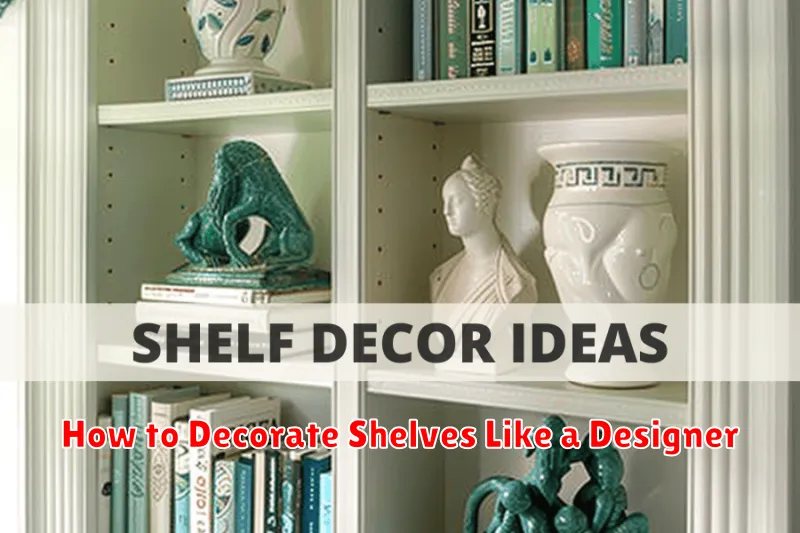 How to Decorate Shelves Like a Designer