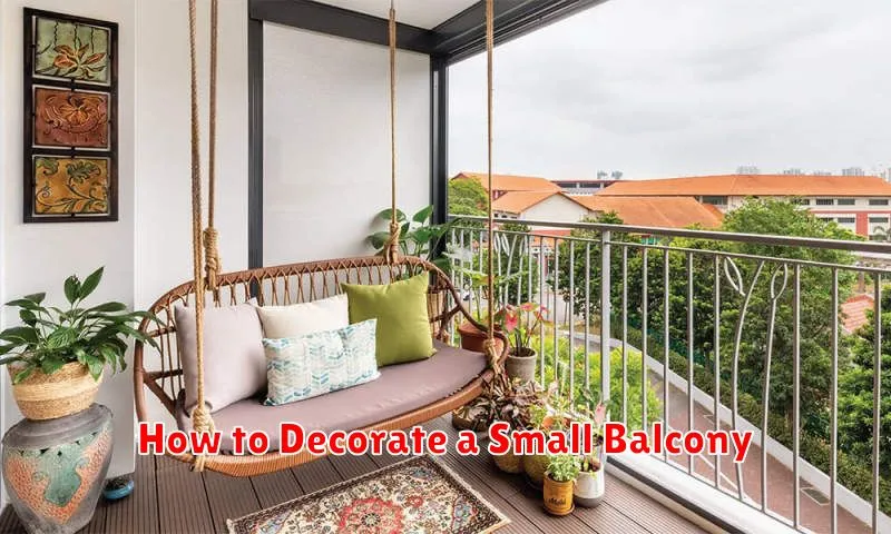 How to Decorate a Small Balcony