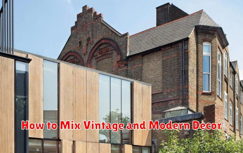How to Mix Vintage and Modern Decor