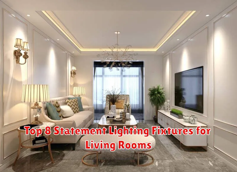Top 8 Statement Lighting Fixtures for Living Rooms